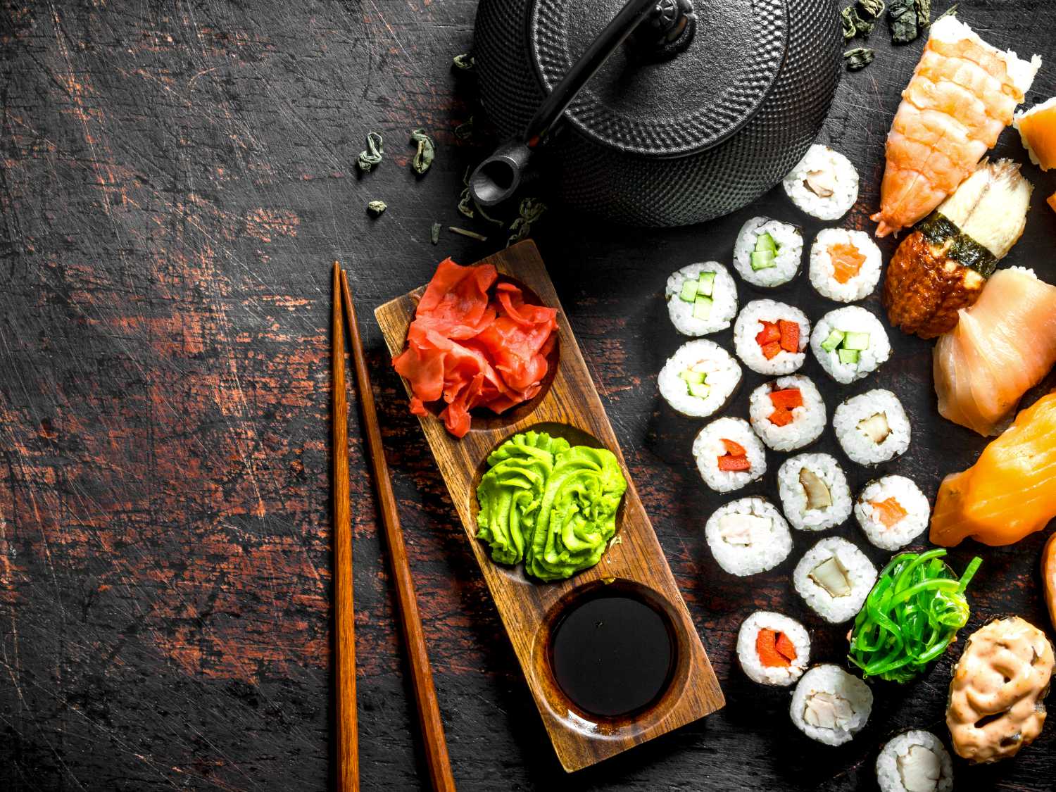 Pairings between food and green tea