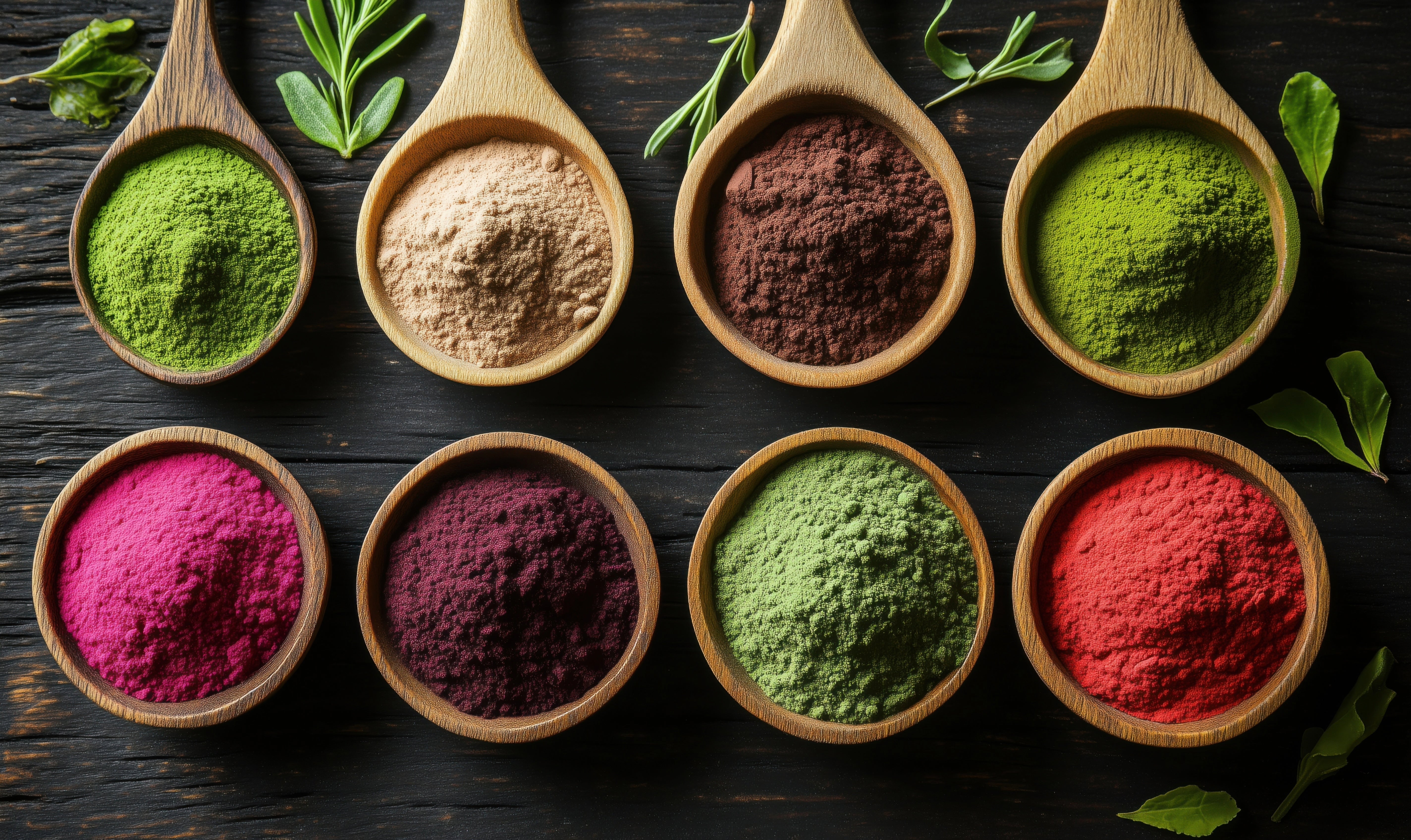 Raw Superfoods. Natural, real powder.