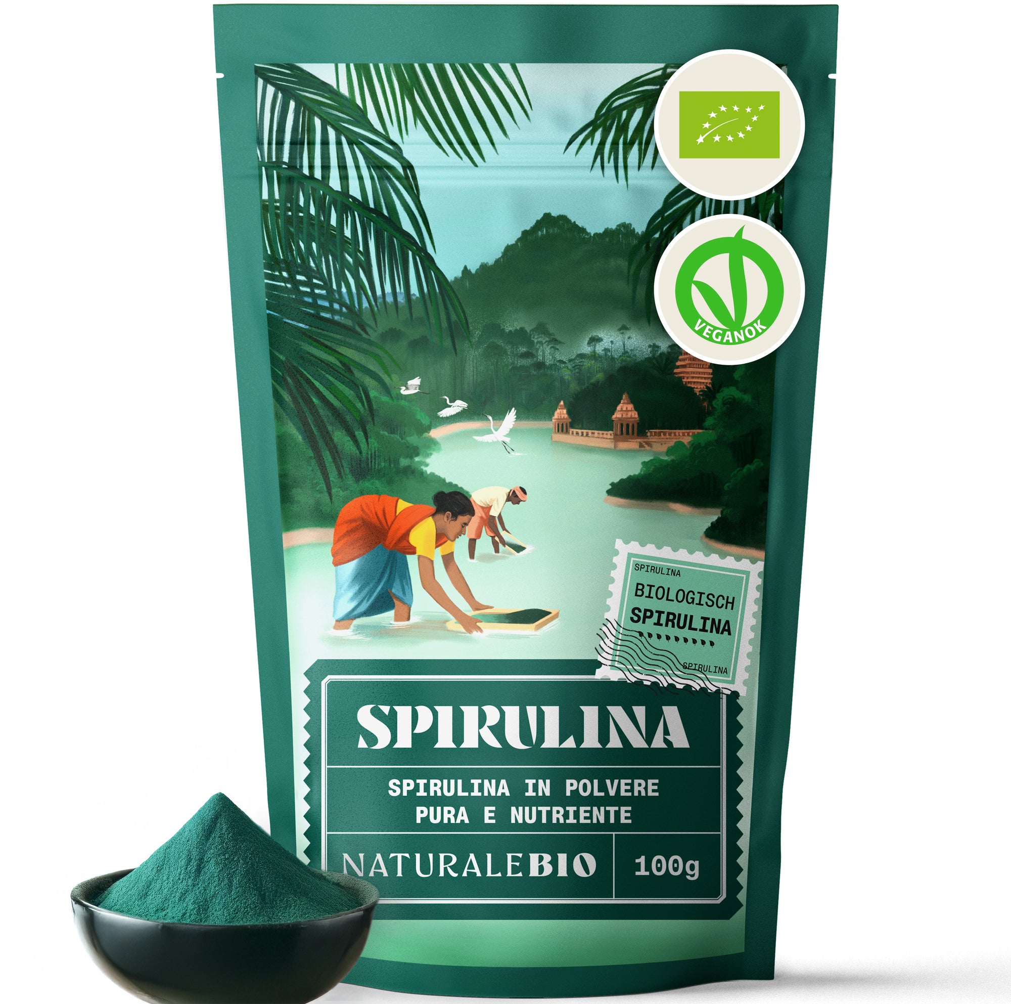 Organic Spirulina Algae Powder