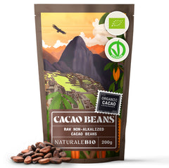 Fèves de cacao crues biologiques