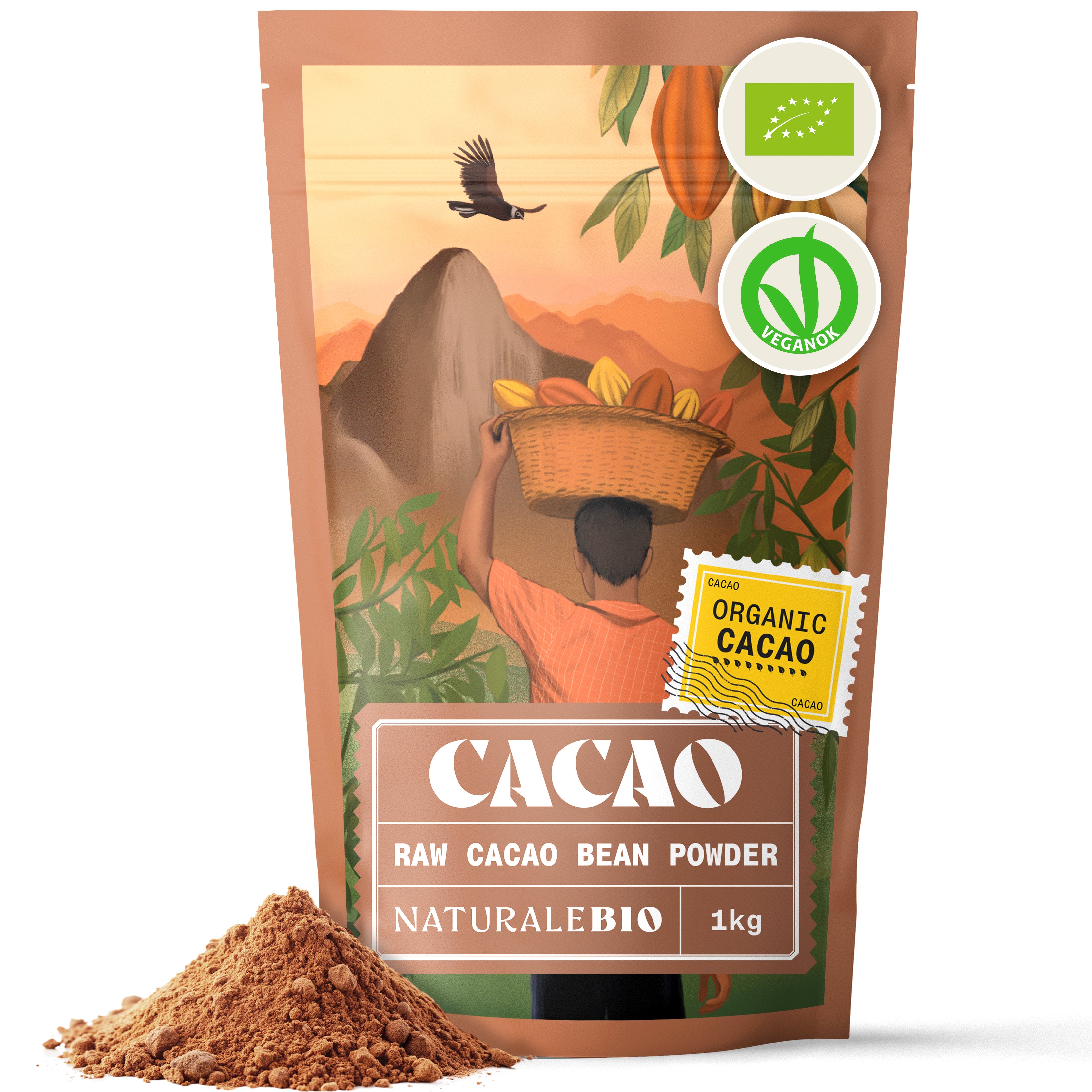 Poudre de cacao biologique