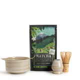 Traditionelles Matcha-Set Beige