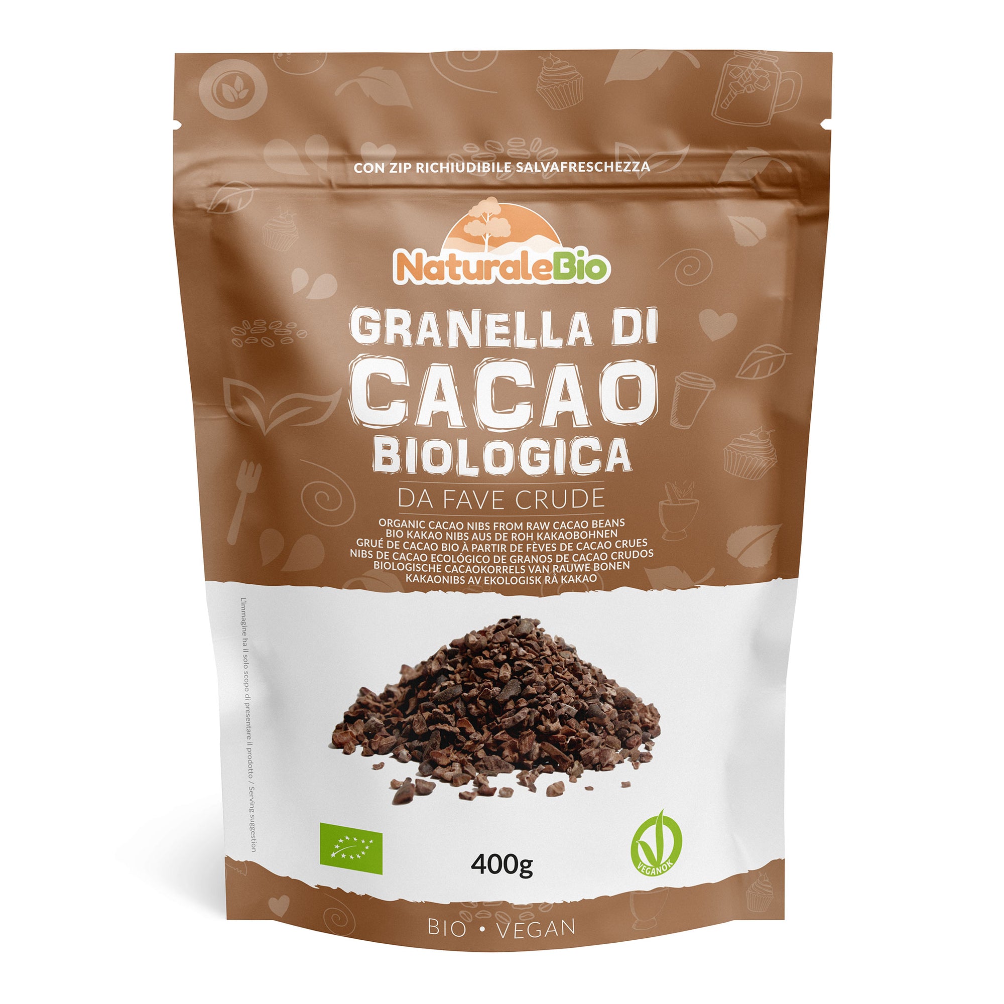Granella di Cacao Biologico Crudo