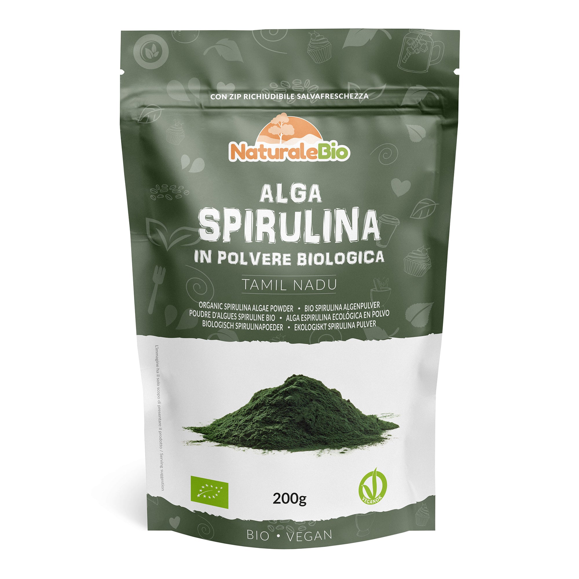 Organic Spirulina Algae Powder